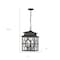 Homeroots 18.75 x 12 x 12 in. Calvert 4-Light Oil-Rubbed Bronze Hanging Lantern 397967 - alternate 3